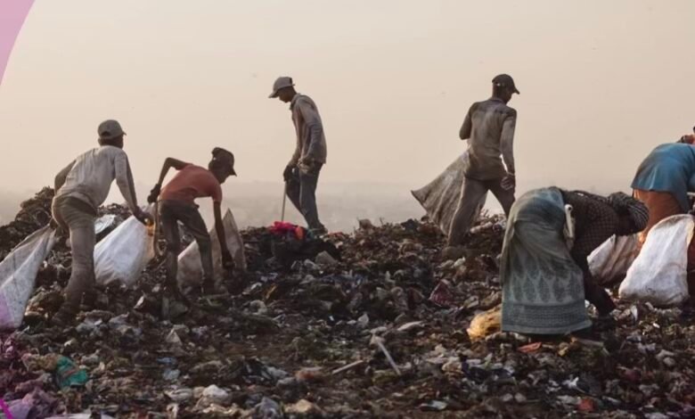 Garbage dump in Delhi